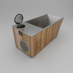 Wood/Stainless Steel Plunge Pool With Integrated Chiller/Heater